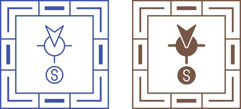 South Vector Icon