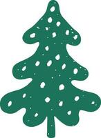 Christmas tree illustration vector