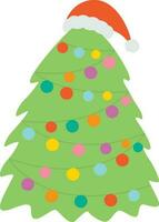 Christmas tree illustration vector