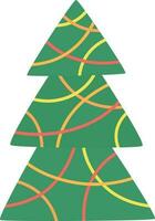 Christmas tree illustration vector