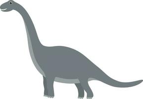 Brachiosaurus dinosaur illustration vector