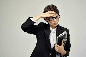 woman in costume Secretary office executive Studio Lifestyle photo