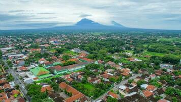 Aerial view of Al Aqsa Klaten Mosque. It is the largest mosque in Southeast Asia. Klaten - Indonesia. December 6, 2021 photo