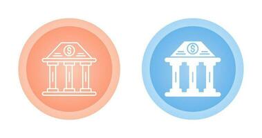 Bank Building Vector Icon