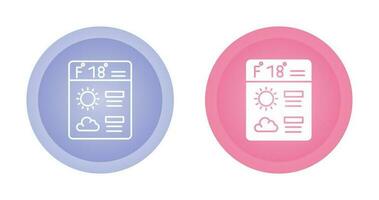 Forecast Vector Icon