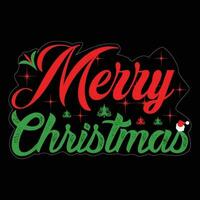 Merry Christmas T-shirt Design vector