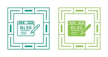 icono de vector de blog