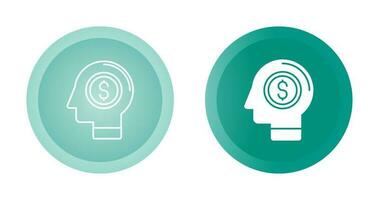 Money Thinking Vector Icon