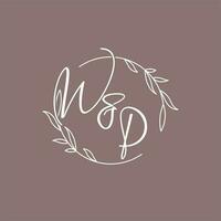 WP wedding initials monogram logo ideas vector