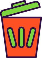 Trash can Vector Icon Design