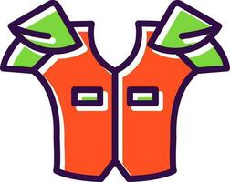 Shoulder pads Vector Icon Design