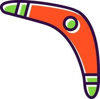 diseño de icono de vector de boomerang