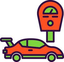 Parking meter Vector Icon Design