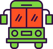 School bus Vector Icon Design