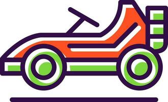 Go kart Vector Icon Design