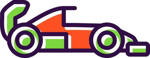 Racing car Vector Icon Design