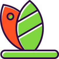 Surfboard Vector Icon Design