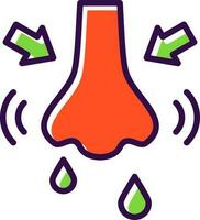 Rhinitis Vector Icon Design