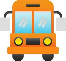 School bus Vector Icon Design