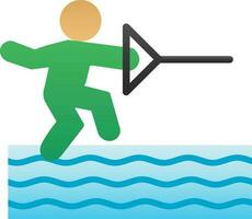 Water ski Vector Icon Design