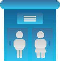 Public toilet Vector Icon Design