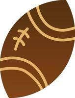 Rugby ball Vector Icon Design