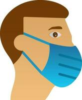 Face mask Vector Icon Design