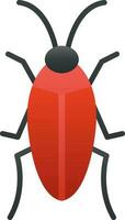 Cockroach Vector Icon Design