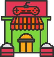 diseño de icono de vector de tienda de juegos