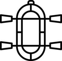 Rafting Vector Icon Design