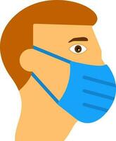 Face mask Vector Icon Design