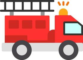 Firetruck Vector Icon Design