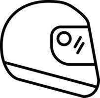 diseño de icono de vector de casco
