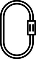 Carabiner Vector Icon Design