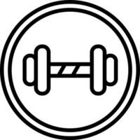 Dumbbell Vector Icon Design