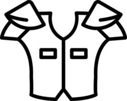 Shoulder pads Vector Icon Design