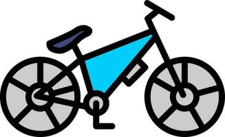 diseño de icono de vector de bicicleta de montaña