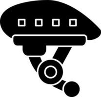 Bike helmet Vector Icon Design