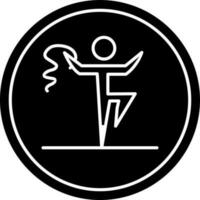 Rythmic gymnastics Vector Icon Design