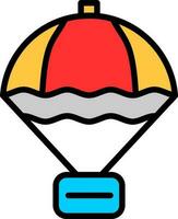 Parachute Vector Icon Design