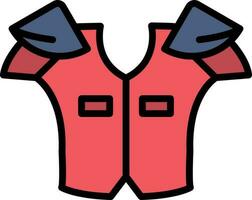 Shoulder pads Vector Icon Design