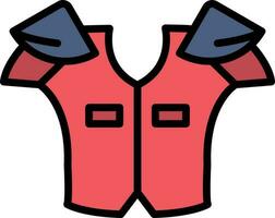 Shoulder pads Vector Icon Design