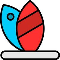 Surfboard Vector Icon Design