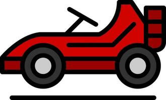 Go kart Vector Icon Design