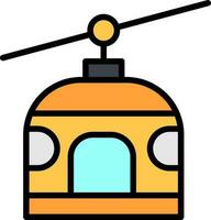 Chairlift Vector Icon Design