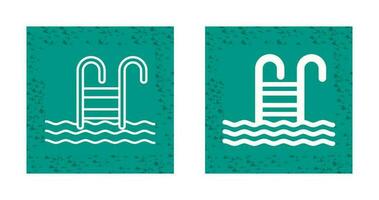 Water Stairs Vector Icon