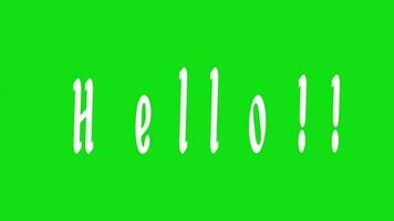 Hello Letters Scribble Animation Doodle video