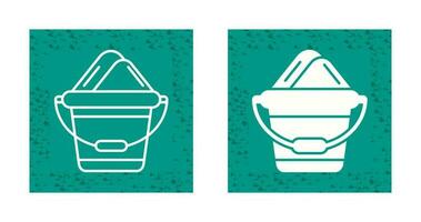 Sand Bucket Vector Icon