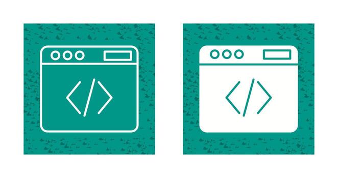 icono de vector de código