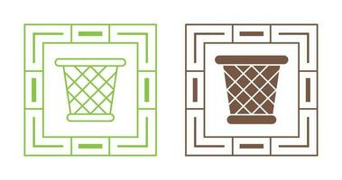 Paper Bin Vector Icon